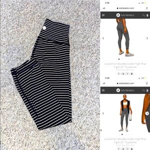 Lululemon wunder under high rise size 4